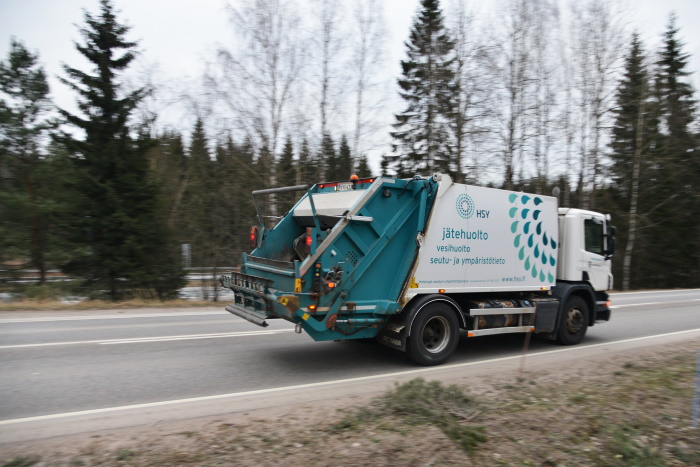 HSY:n jätteenkuljetuspakkari