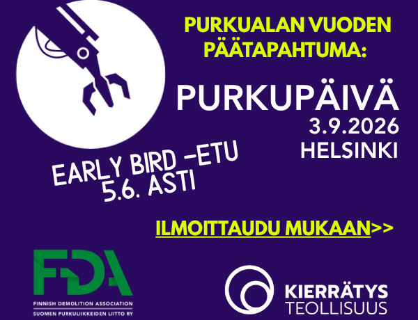 Purkupäivä 3.9.2026