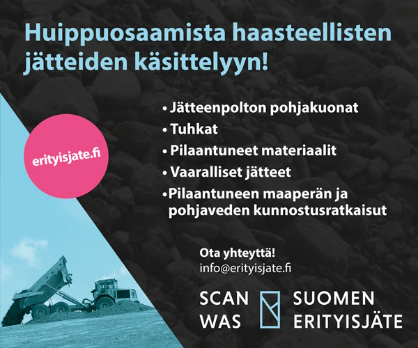 Huippuosaamista haasteellisten jätteiden käsittelyyn: Suomen Erityisjäte