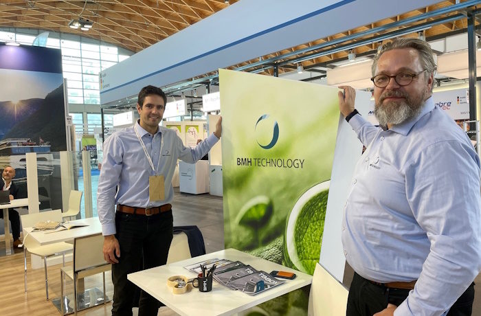 BMH Technology Oy on mukana Ecomondo-messuilla. Myyntipäällikkö Marcos Arizti ja murskaimista ja biomassan käsittelystä vastaavan yksikön päällikkö Ari Nyrökorpi pitävät Italiaa kiinnostavana ja kasvavana kierrätysteknologian markkina-alueena.
