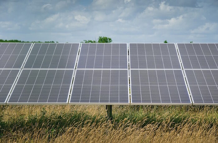 Kuva: Energiequelle. Kun sään ääri-ilmiöt ilmastonmuutoksen myötä yleistyvät, aurinkopaneelit voisivat energiantuotannon ohessa myös tarjota suojaa viljelykasveille.
