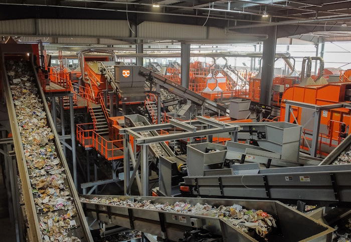 Kuva: Bollegraaf. Bollegraafin Ranskaan toimittaman laitoskokonaisuuden kapasiteetti on 46 000 tonnia vuodessa eli 15 tonnia tunnissa.