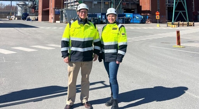 Kuva: Origin by Ocean. Uutta biojalostamoa alkaa pyörittää toimitusjohtaja Ari Vennisen (vas.) vetämä Cabb oy, kertoo Origin by Oceanin teknologiajohtaja Annukka Tarvainen.