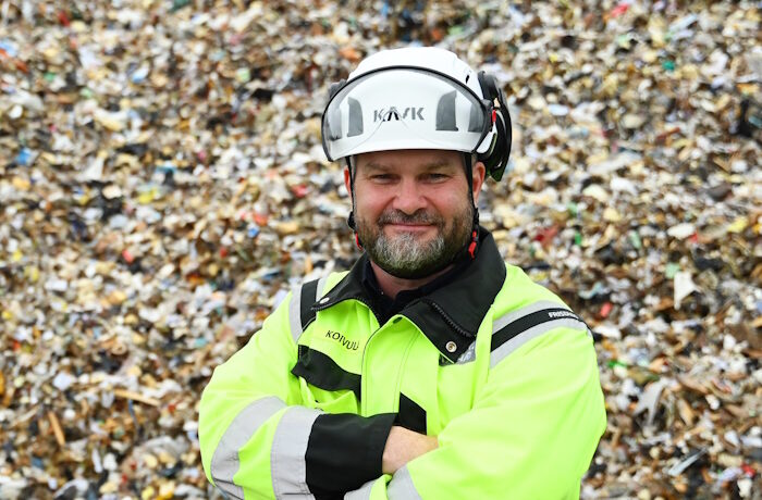 Kuva: Tero Pajukallio. Rakennus- ja purkujätteistä tulisi saada kierrätettyä ja hyödynnettyä materiaalina vähintään 70 prosenttia. Ekokaaren toimitusjohtaja Aki Koivulan mukaan kierrätysasteen kohentaminen ei jää teknologian puutteista kiinni, vaan siitä, kuinka löydetään kustannustehokkaita ja kaupallisesti kannattavia kiertotalouden toimintamalleja.