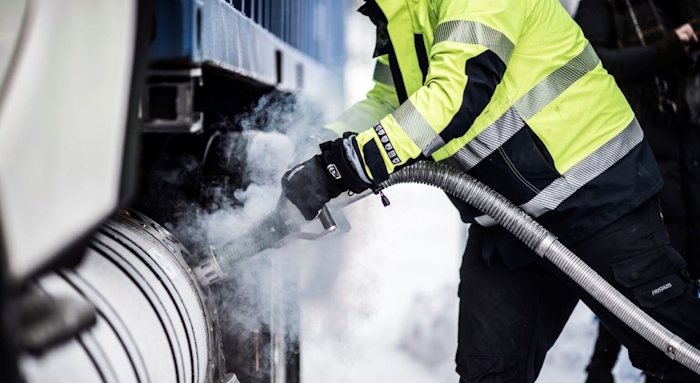 Kuva: Gasum. Gasumilla on uusien asemien valmistuttua Suomessa yhteensä 23 raskaan liikenteen LBG-tankkausasemaa.