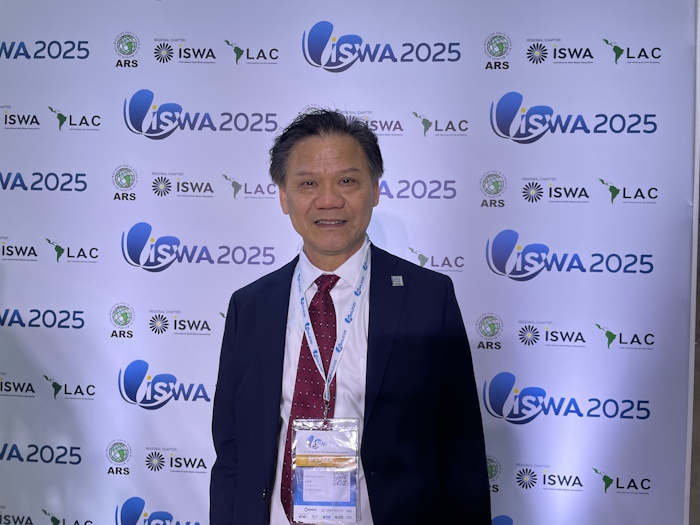 Kuva: Elina Saarinen. International Solid Waste Associationin presidentti James Law.