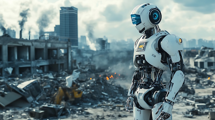 Kuva: Adobe Stock AI. Kuinka jätehuoltoon riittää rahoitusta ja teknologiaa maailmassa, joka varautuu sotiin ja konflikteihin? Tätä pohdittiin jätehuollon maailmankongressissa. (Kuva on luotu tekoälyllä.)