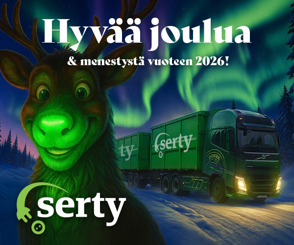 Sähkö- ja elektroniikkalaitteiden tuottajayhteisö Serty toivottaa hyvää joulua!