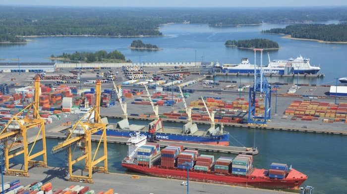 Kuva: Helsingin Satama Oy. Talteenotettu ja nesteytetty hiilidioksidi on määrä laivata Vuosaaren satamasta eteenpäin pysyvään varastoon esimerkiksi Pohjanmerelle.