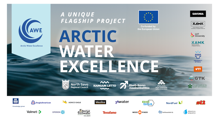 Kuva: AWE. AWE – Arctic Water Excellence -hankkeessa työstetään kaivosvesien käsittelyyn täydentäviä ja vaihtoehtoisia ratkaisuja.