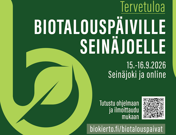 Tervetuloa Biotalouspäiville Seinäjoelle!