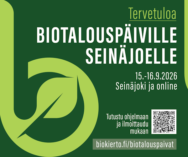 Tervetuloa Biotalouspäiville Seinäjoelle!