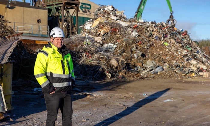 Kuva: Kajaanin Romu. Sähkö- ja elektroniikkalaiteromun murskausprosessin sivuvirrat sisältävät huomattavia määriä arvometalleja, kertoo Kajaanin Romun operatiivinen johtaja Niko Nyyssönen.