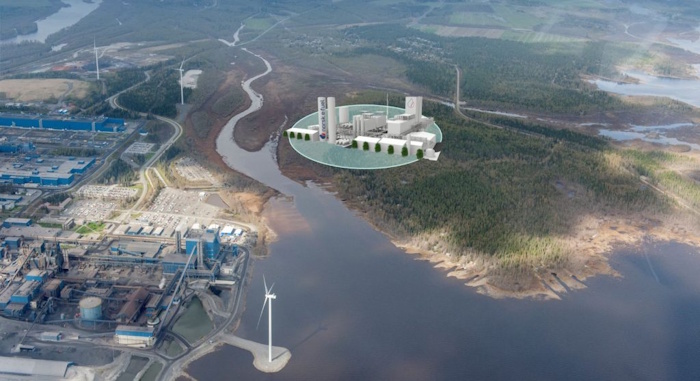 Kuva: Norsk e-Fuel. Tornion terästehtaan viereen kaavailtu e-lentopolttoaineen tuotantolaitos näyttää suuntaa-antavassa hahmotelmassa tältä.