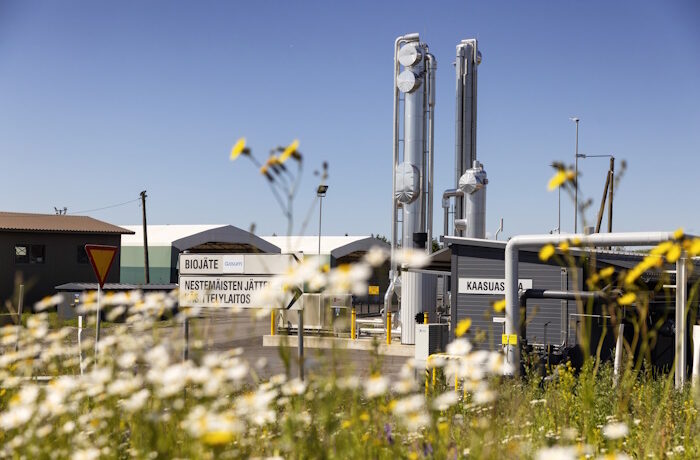Kuva: Harri Tarvainen. Kaatopaikkakaasujen jalostuslaitos Kiertokaaren toimipisteessä.