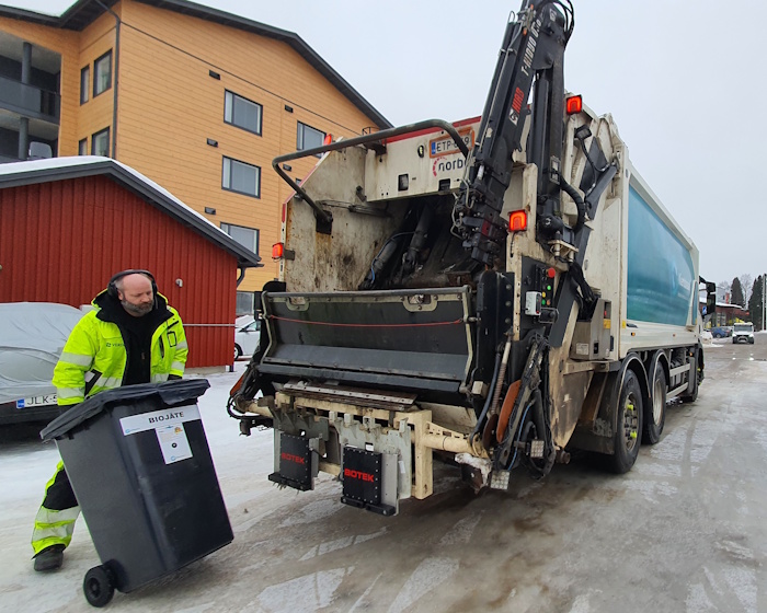 Kuva: Kiertokaari/ Sari Arffman. Kiertokaari otti ensimmäisenä käyttöön jäteastioiden punnitsevan tyhjennyksen pari vuotta sitten. Nyt käytäntö laajenee muuallekin Suomessa.