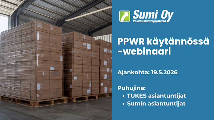 Tervetuloa Sumi Oy:n järjestämään PPWR käytännössä -webinaariin!