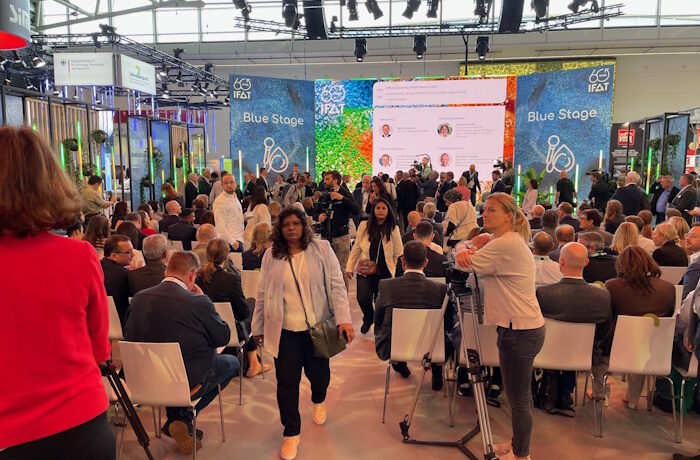 Kuva: Elina Saarinen. IFAT-messut jatkuvat Münchenissä 4.–7. toukokuuta 2026.