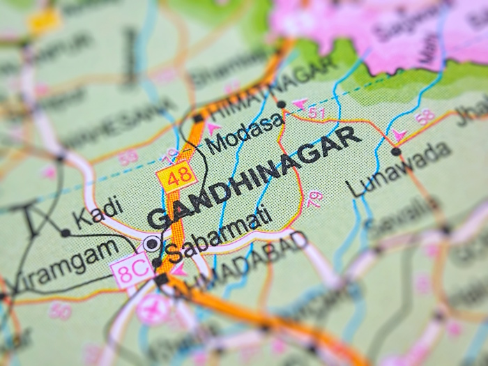 Kuva: Adobe Stock. Gujarat on yksi Intian teollistuneimmista osavaltioista. World Circular Economy Forumin pitopaikka Gandhinagar on osavaltion pääkaupunki ja yritystoiminnan keskus.