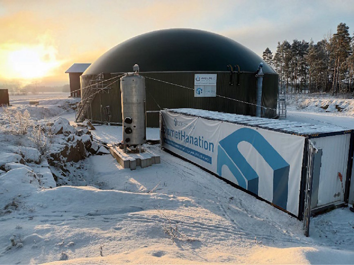 Kuva: Doranova. Wood2Biogas-projektissa käytettiin Doranovan teknologiaa biokaasun metanoinnissa Vehmaalla.